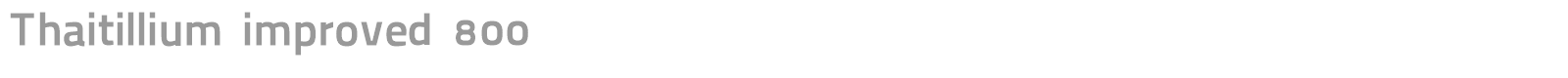 Thaitillium improved 800 font preview